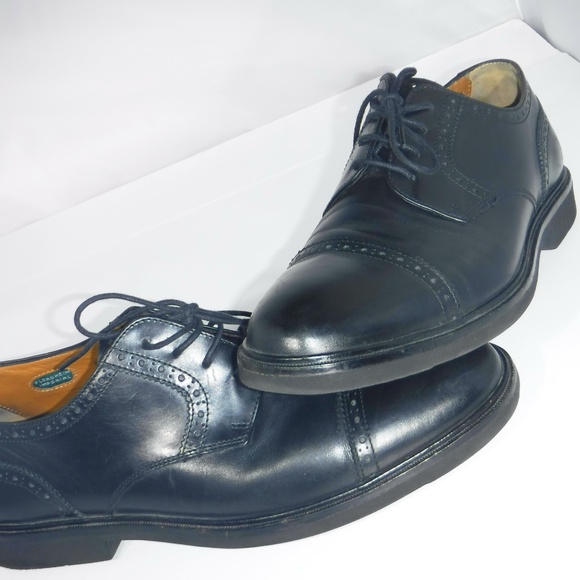 Florsheim Imperial Black Cap Toe Oxfords Sz 8.5 - Picture 4 of 8